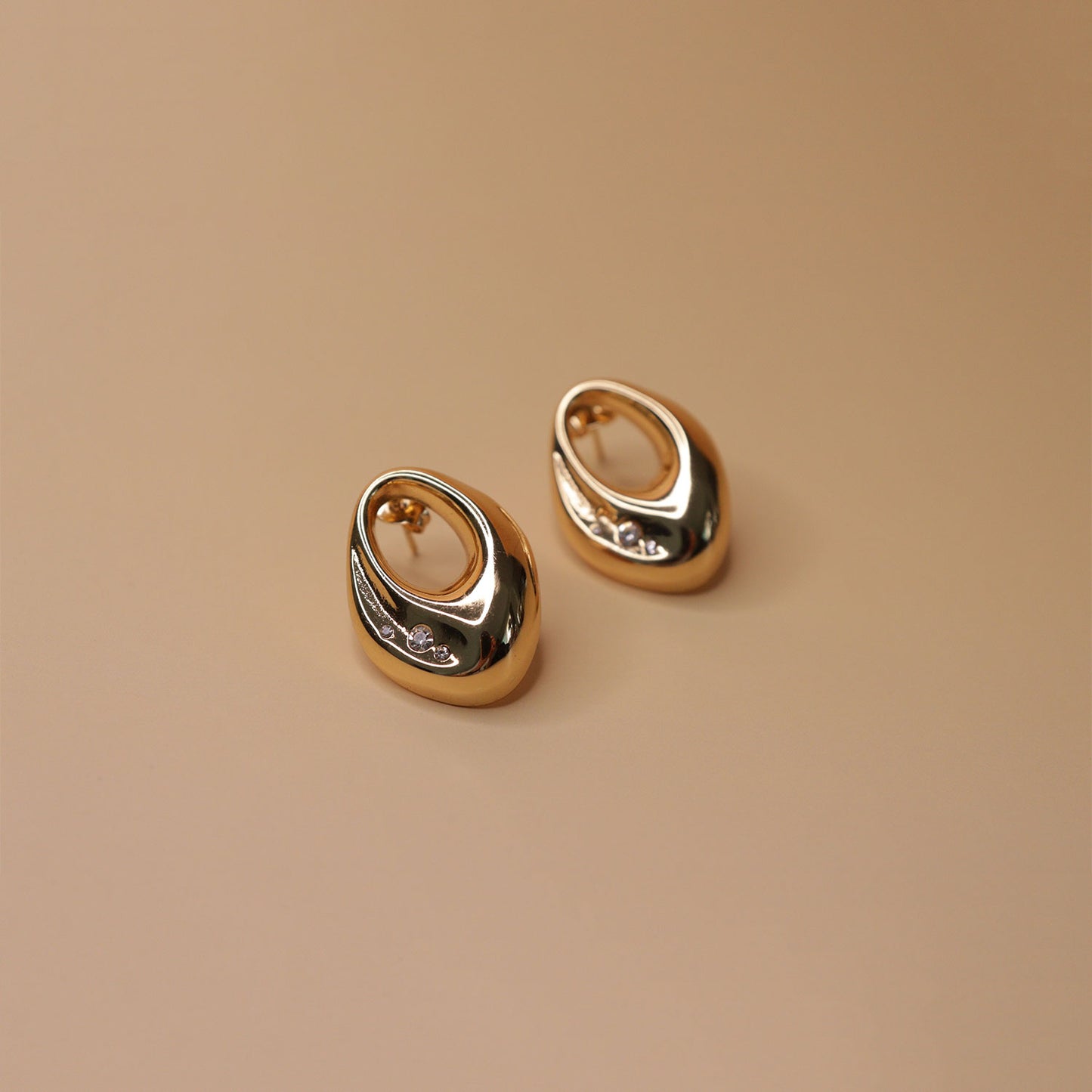 Solis Oval Statement Earrings