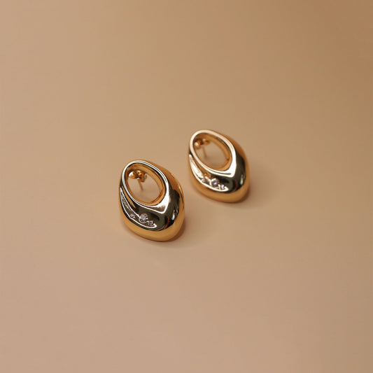 Solis Oval Statement Earrings