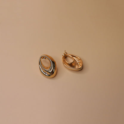 Solis Oval Statement Earrings