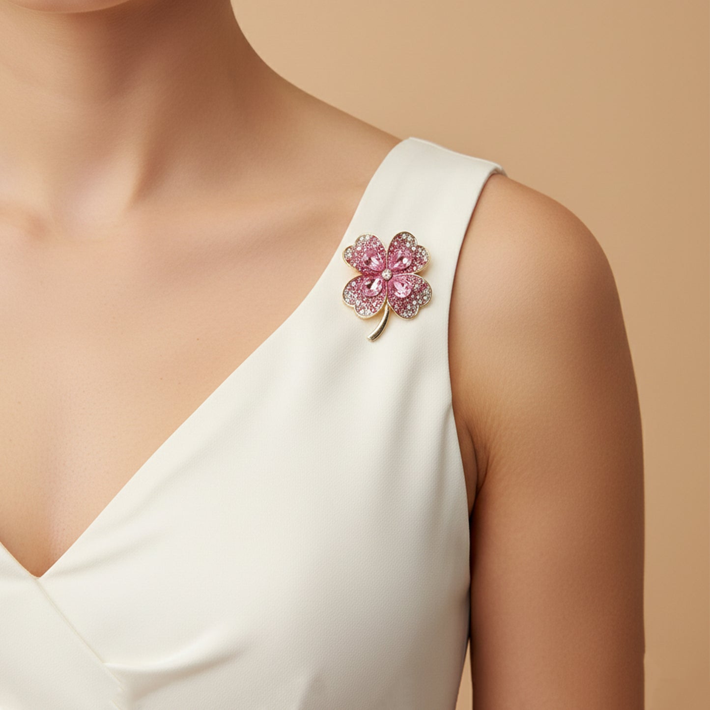 Dazzling Flora Duo Brooch