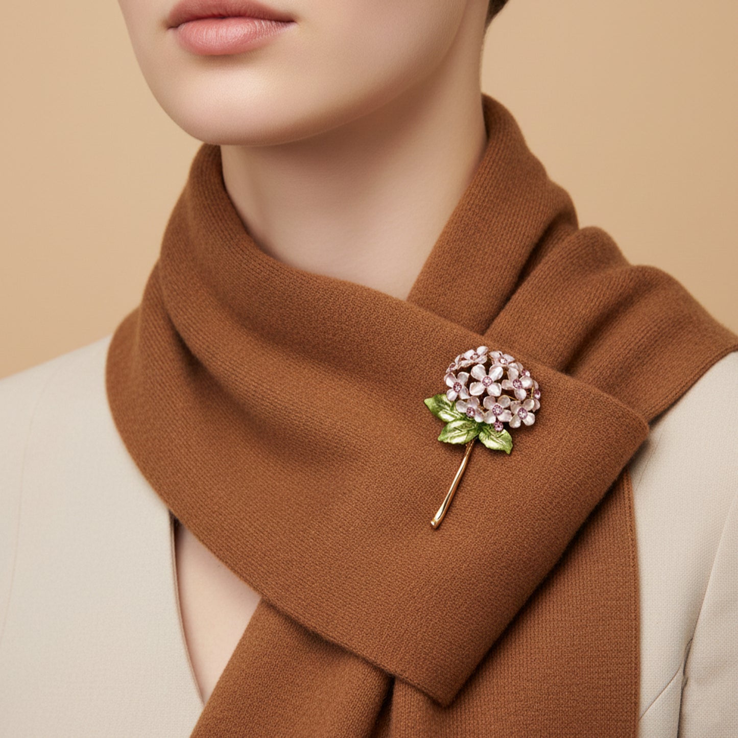 Imperial Floral Crystal Brooch