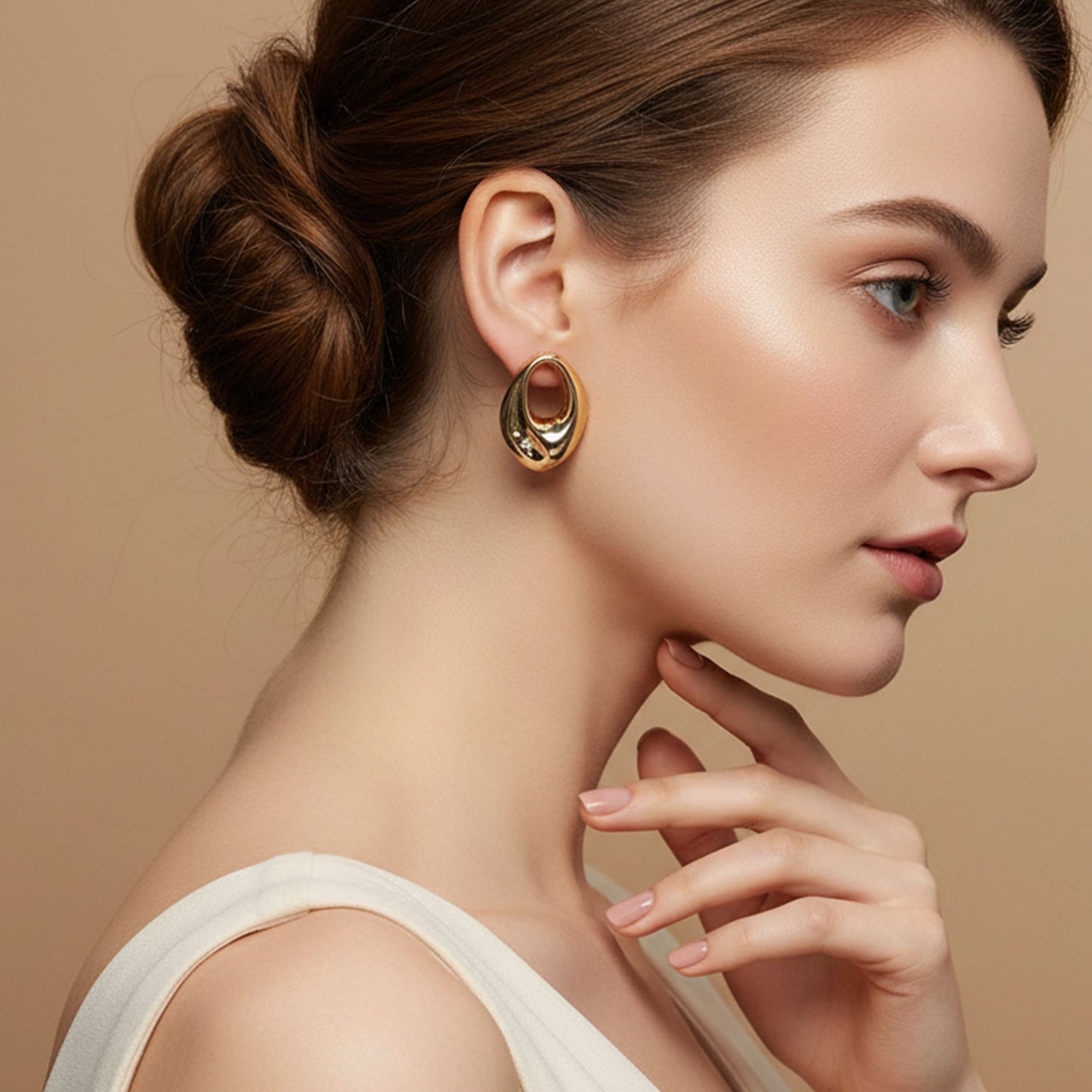 Solis Oval Statement Earrings