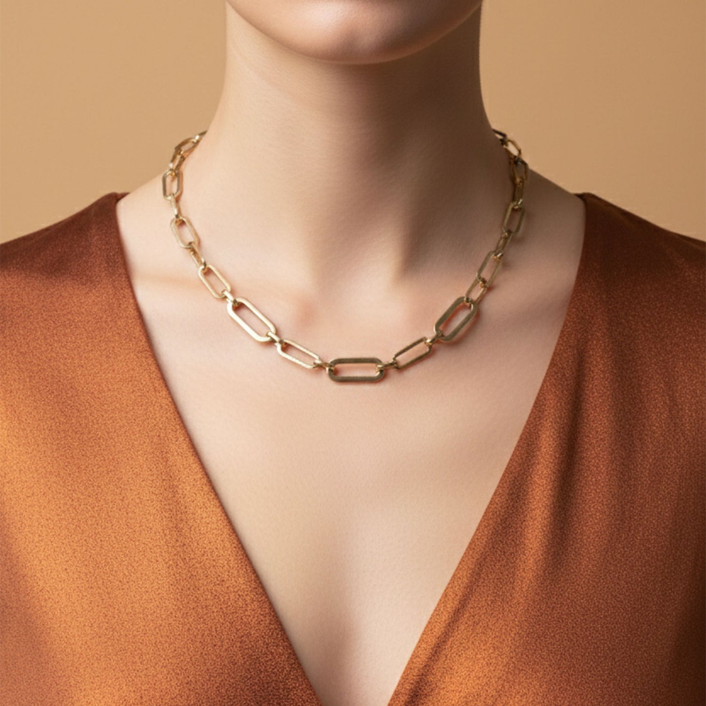 Refined Gold Link Neck Chain