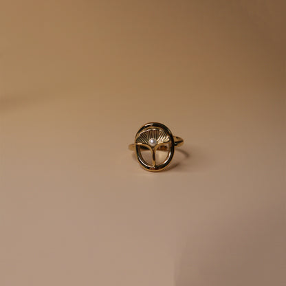 Pave Horizon Sparkling Ring