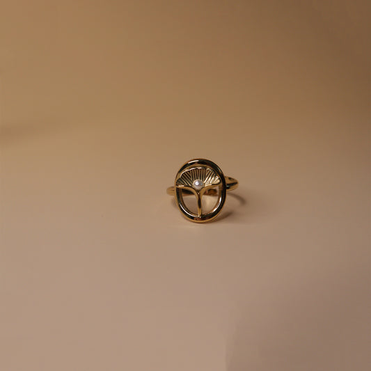 Pave Horizon Sparkling Ring