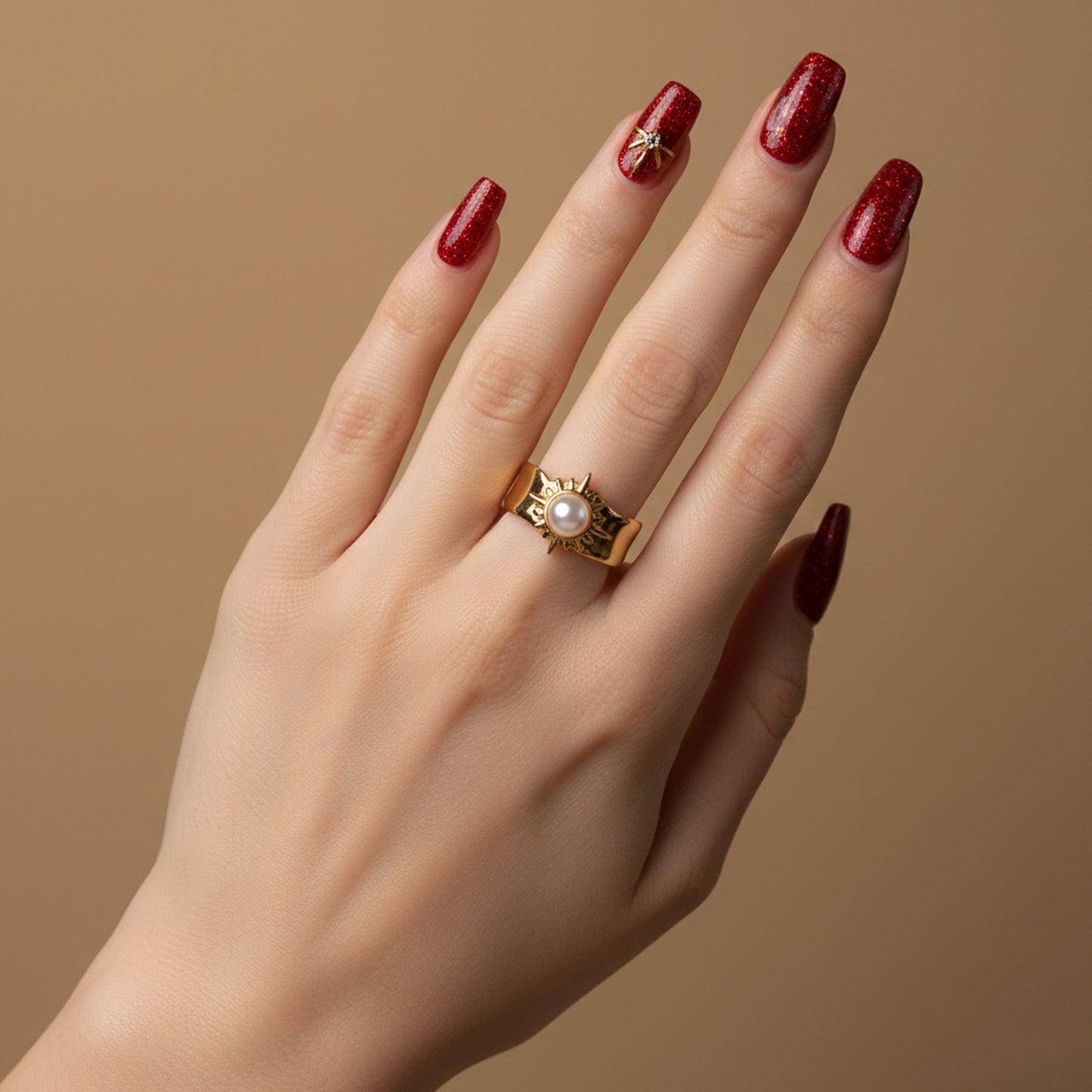 Solaris Pearl Styled Ring