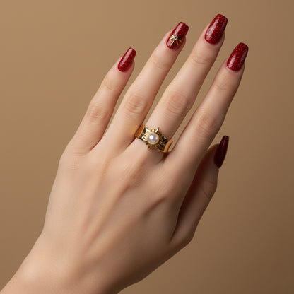 Solaris Pearl Styled Ring