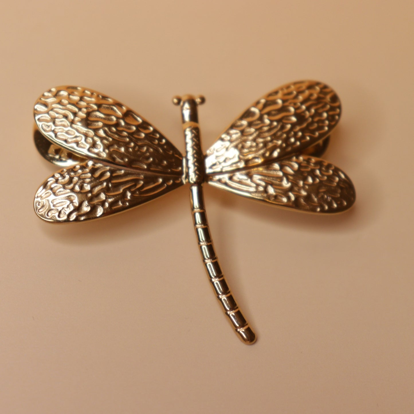 Golden Dragonfly Glider Brooch