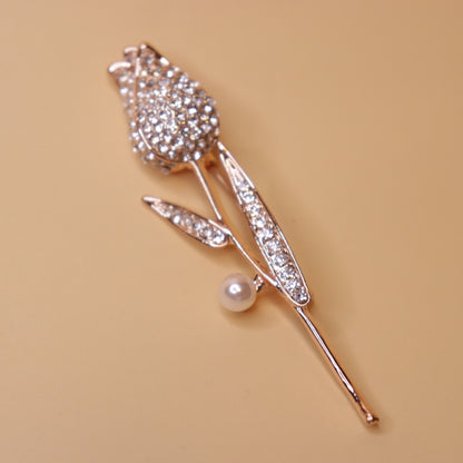 Ethereal Tulip Pearl Brooch