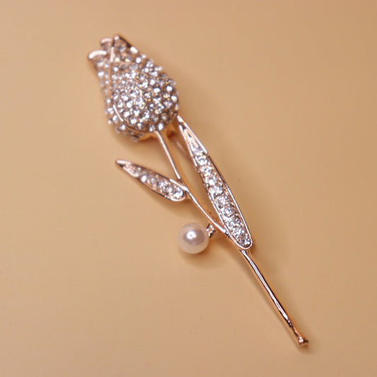 Ethereal Tulip Pearl Brooch