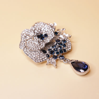 Sapphire Spark Brooch