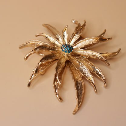 Gold Radiance Brooch