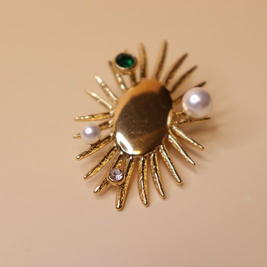 Sunflare Elegance Brooch