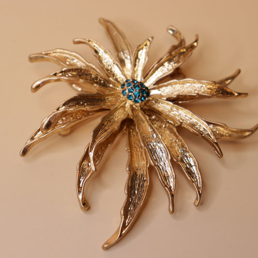Gold Radiance Brooch