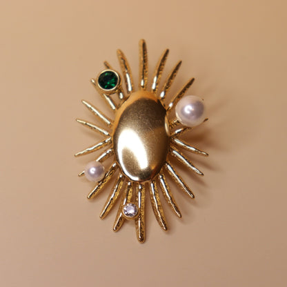 Sunflare Elegance Brooch