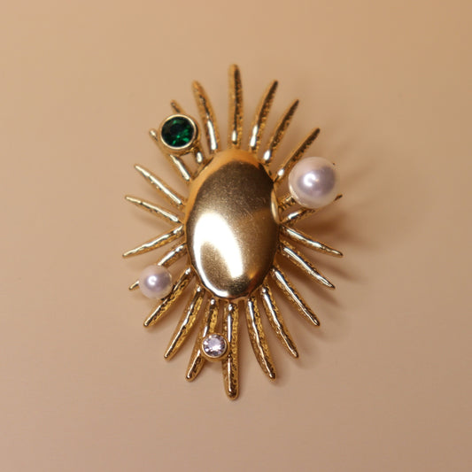 Sunflare Elegance Brooch