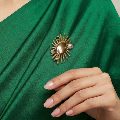 Sunflare Elegance Brooch