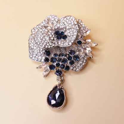 Sapphire Spark Brooch