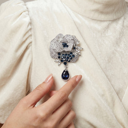 Sapphire Spark Brooch