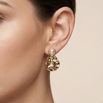 Gilded Magma Drops Earrings