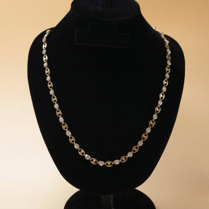 Adorned Linkage Collar Neck Chain