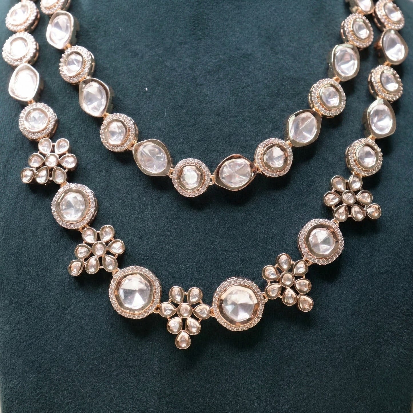Exquisite Two-Layered Kundan Set