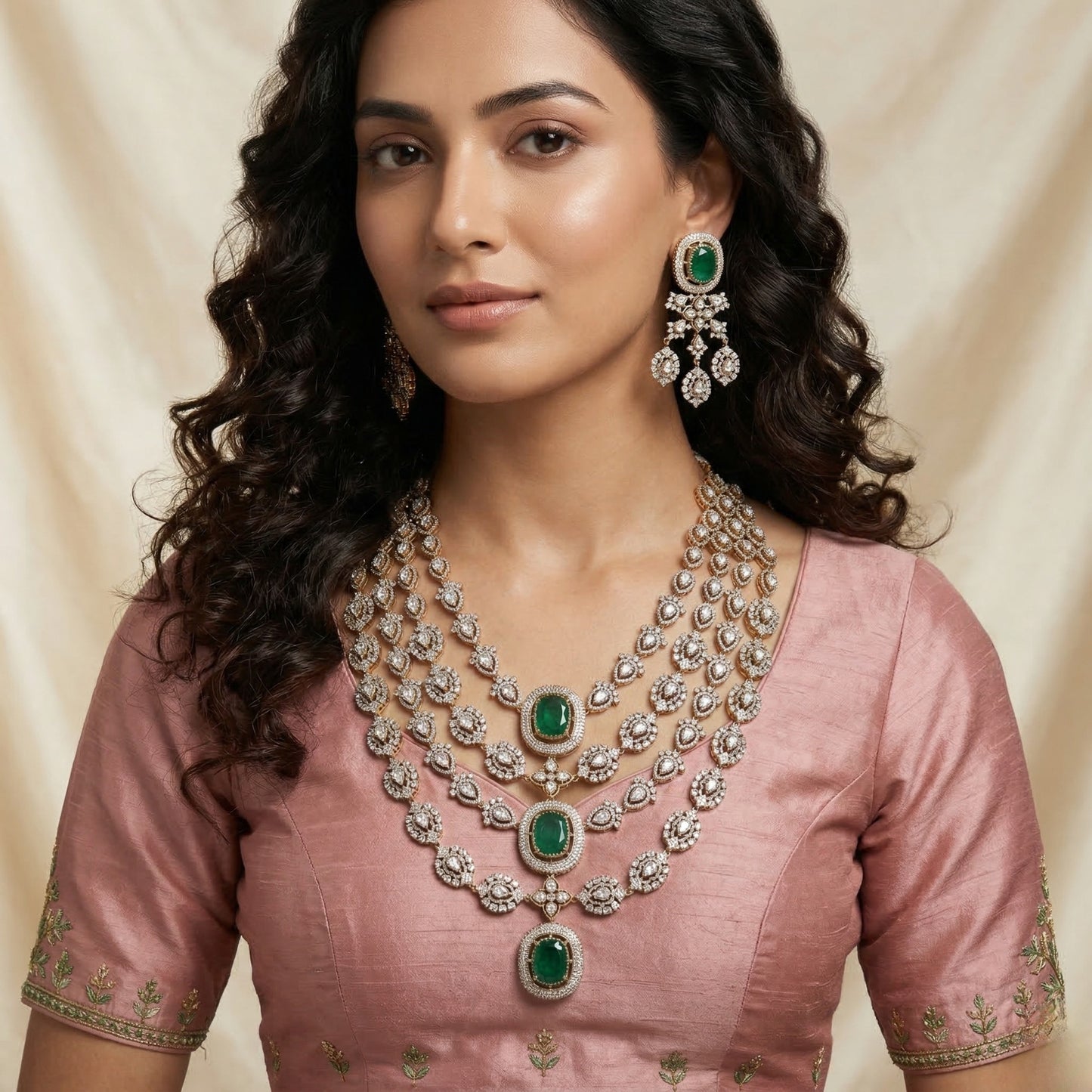 Emerald Rosette Royale Set