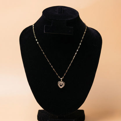 Eternal Beat Double Heart Neck Chain
