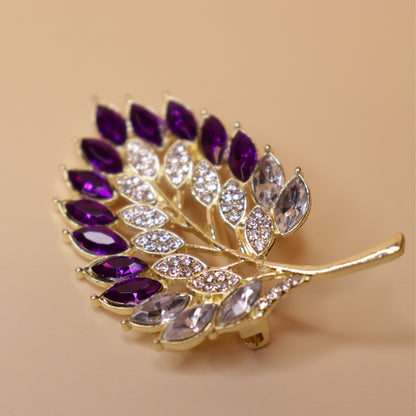 Imperial Marquise Leaf Brooch