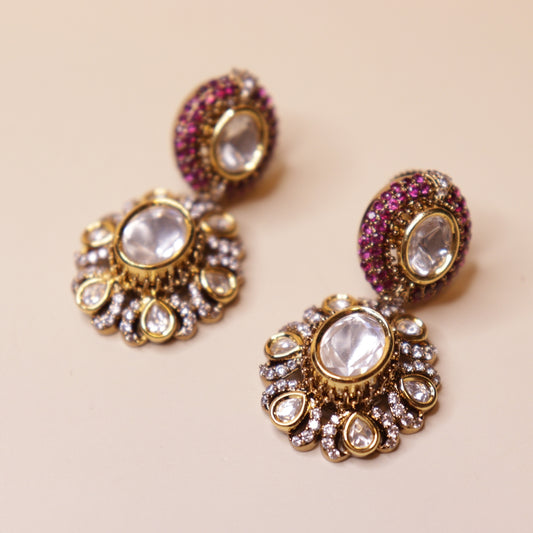 Maharani Crystal Polki Earrings