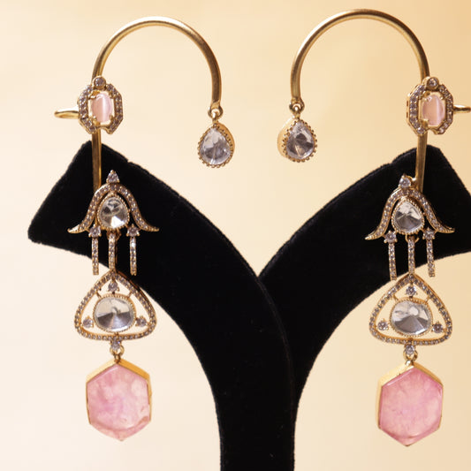 Emerald Mirage Doublet Earrings