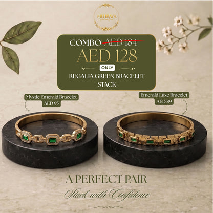 Regalia Green Bracelet Stack