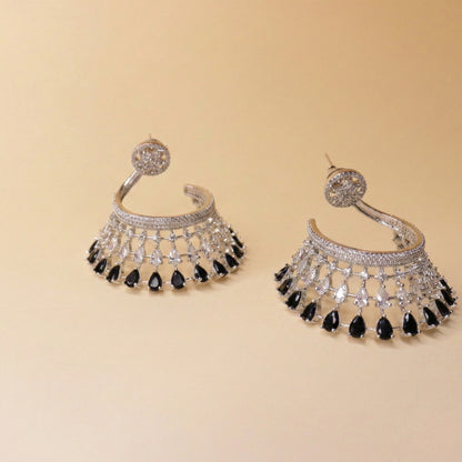 Pear-Cut Lattice Earrings
