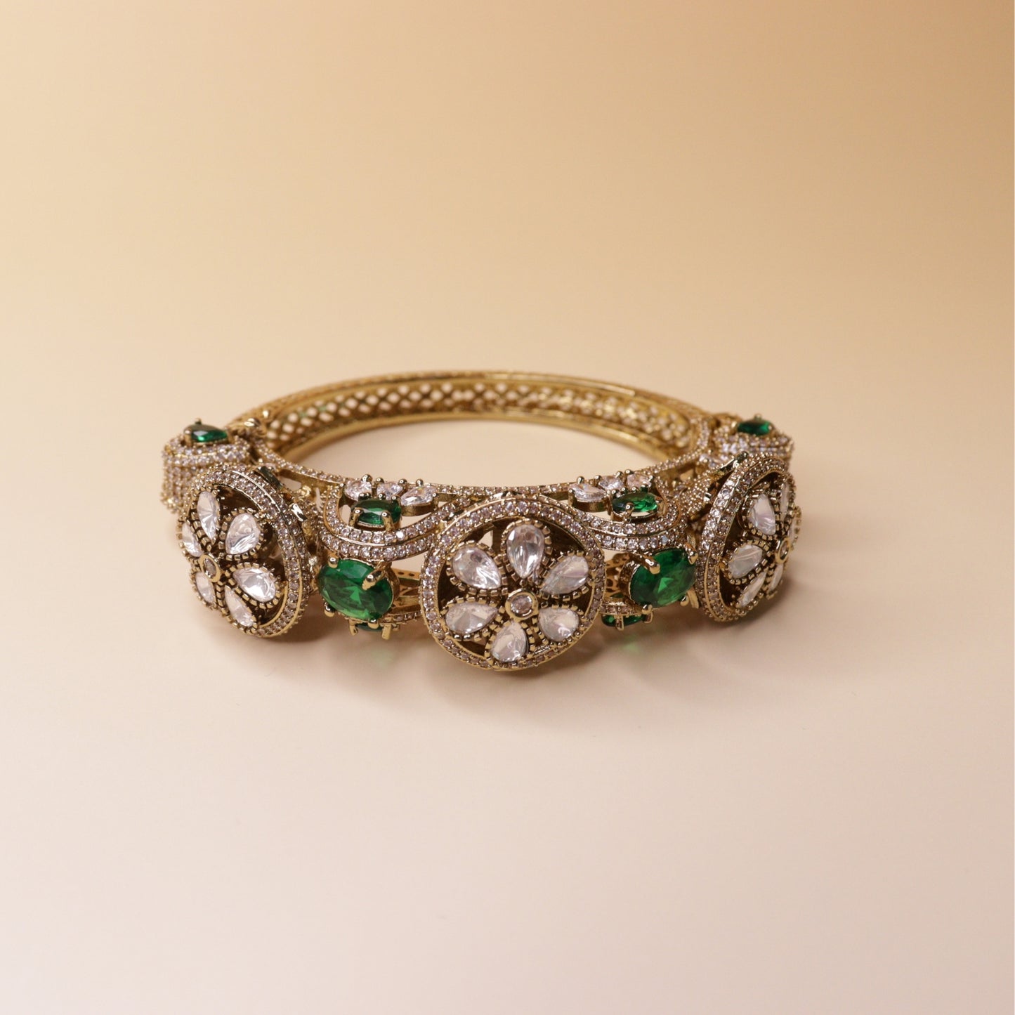 Regal Floral Statement Bangle