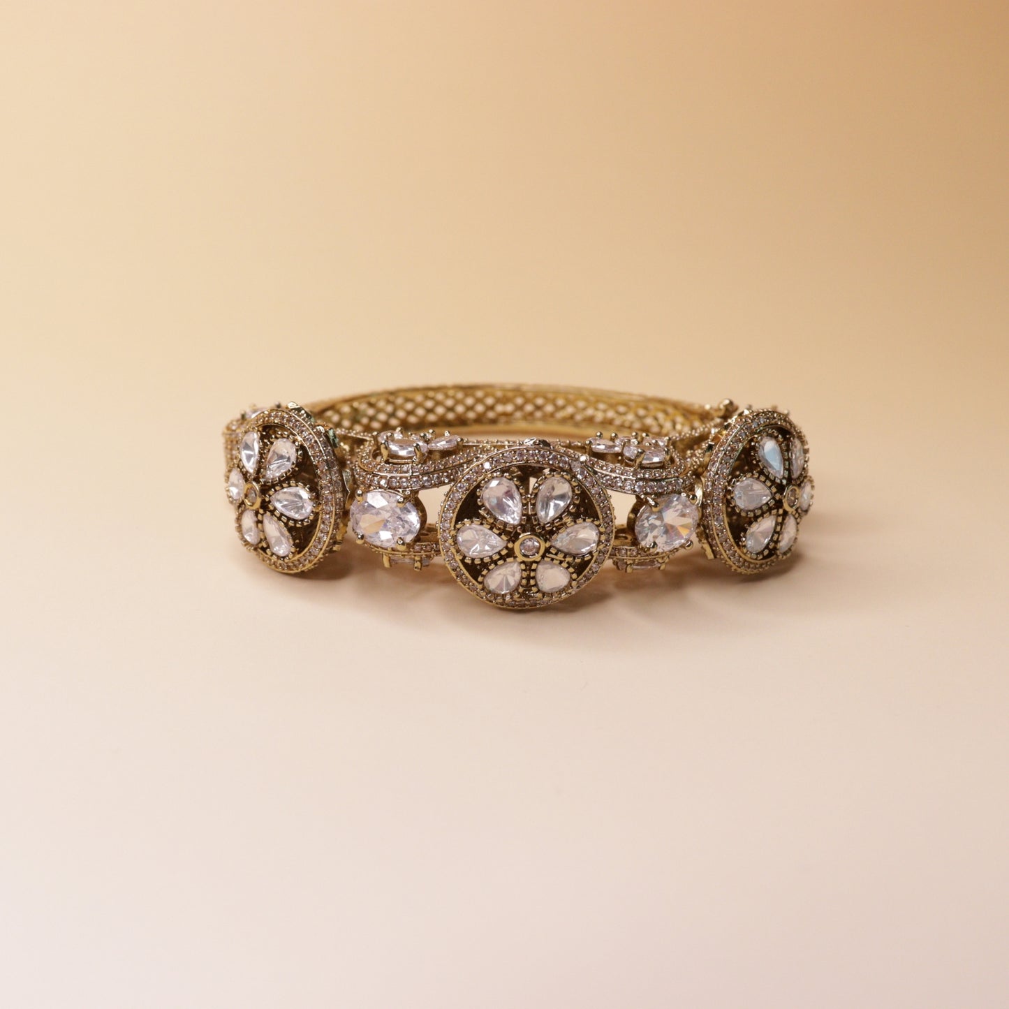 Regal Floral Statement Bangle