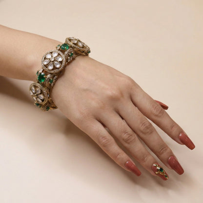 Regal Floral Statement Bangle