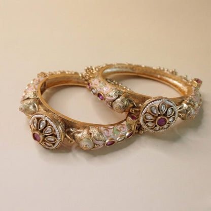 Virasat Antique Gold Bangles