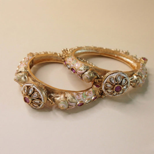 Virasat Antique Gold Bangles