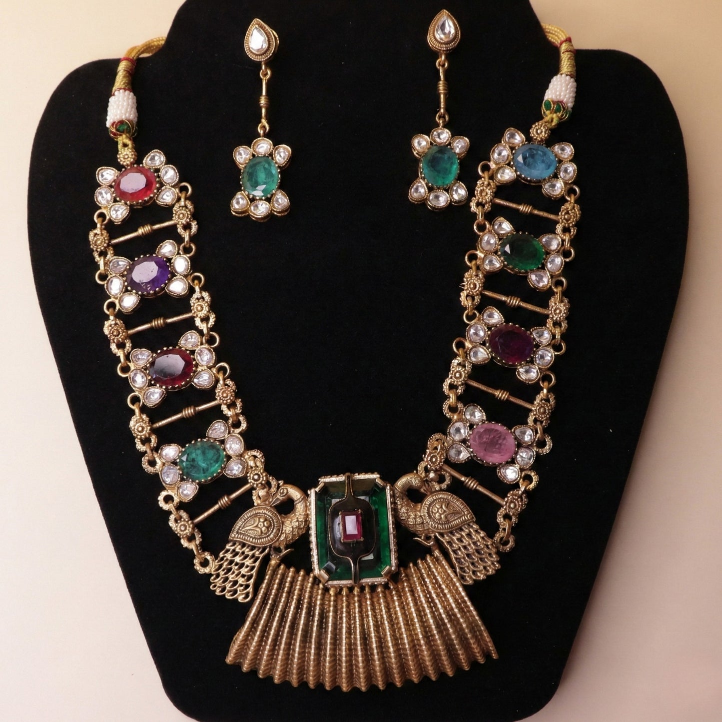 Chromatic Peacock Jewel Set