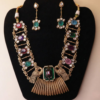 Chromatic Peacock Jewel Set