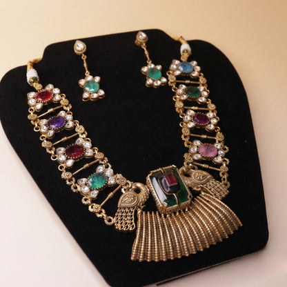 Chromatic Peacock Jewel Set