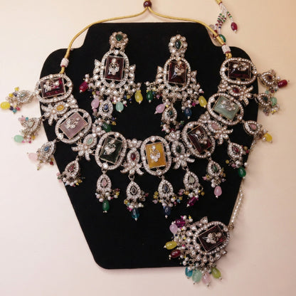 Prism Blossom Oxidised Set