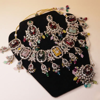 Prism Blossom Oxidised Set