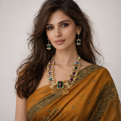 Chromatic Peacock Jewel Set