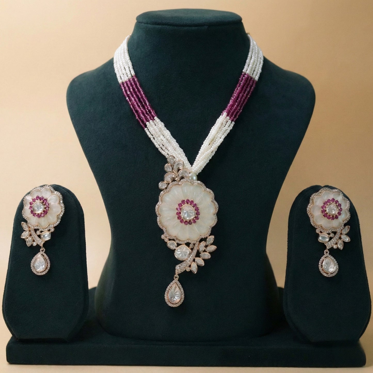 Pearlvine Bloom Statement Set