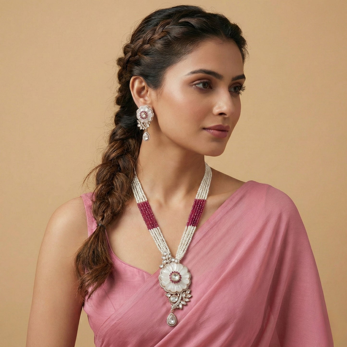 Pearlvine Bloom Statement Set