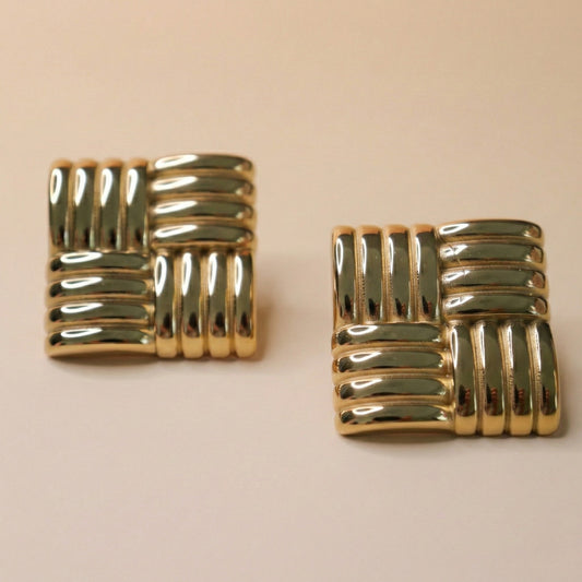 Dynasty Gold Weave Earrings