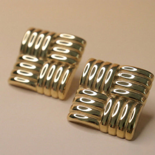 Dynasty Gold Weave Earrings