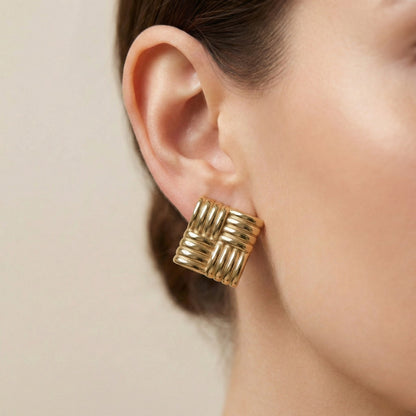 Dynasty Gold Weave Earrings