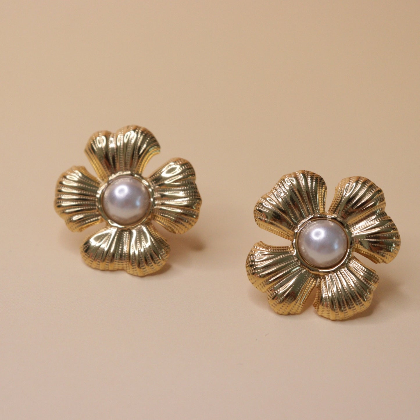 Roselle Pearl Bloom Earrings